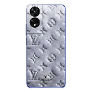 Текстурный Чехол Louis Vuitton для ТКЛ 505 (Белый ЛВ)
