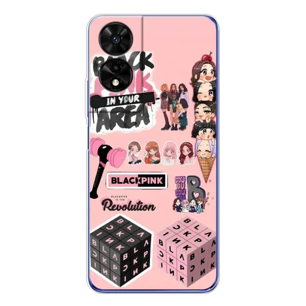 Чехол с рисунком «BLACK PINK коллаж» для TCL 505 Чехол с рисунком «BLACK PINK коллаж» для TCL 505