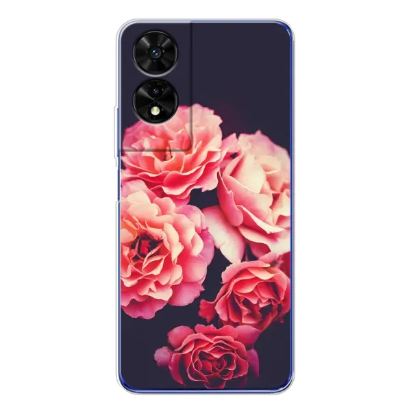 Чехол с рисунком «Бутоны» для TCL 505 Чехол с рисунком «Бутоны» для TCL 505