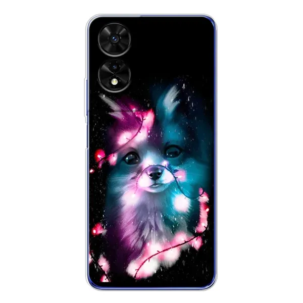 Чехол с рисунком «Черная Лиса» для TCL 505