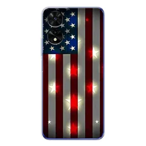Чехол Флаг USA для TCL 505 (Флаг США 2)