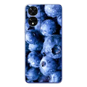 Чехол с изображением вкусной еды для TCL 505 (Голубика)