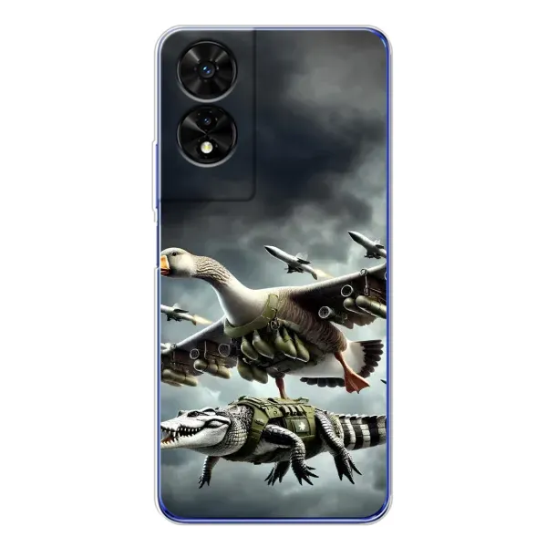 Чехол с рисунком «Гусини и крокодило» для TCL 505 Чехол с рисунком «Гусини и крокодило» для TCL 505