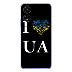 Силиконовый Чехол на TCL 505 (Я-Украина) (I Love UA)