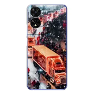 Чехлы на Новый Год TCL 505 (Кока Кола)