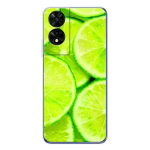 Чохол з зображенням смачної їжі для TCL 505 (Лайм)