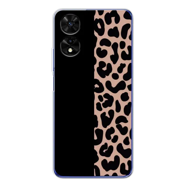 Чехол с рисунком «Леопардовый фон» для TCL 505