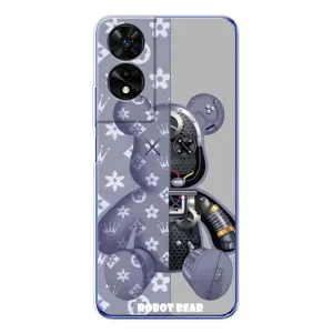 Силиконовый чехол для TCL 505 (Медведь Louis Vuitton)