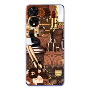 Чехол Стиль Louis Vuitton на TCL 505 (Мода Луи Виттон)
