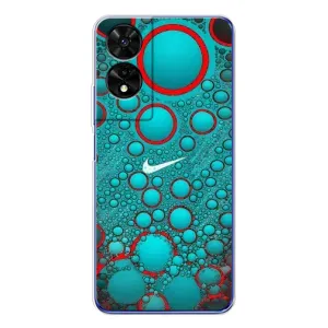 Силиконовый Чехол на TCL 505 с картинкой Nike (Найк зеленый)
