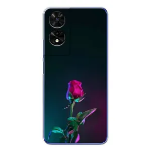 Чехлы с принтом Розочки для TCL 505 (Ночная роза)