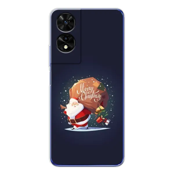 Чехол с рисунком «Подарки от Санты» для TCL 505