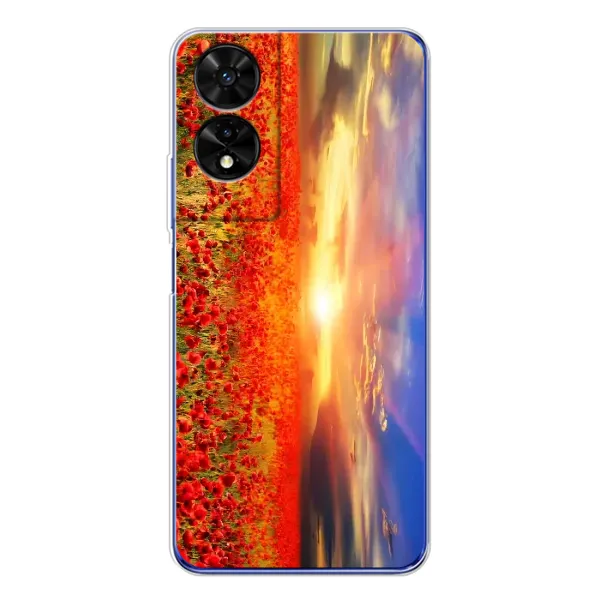 Чехол с рисунком «Поле тюльпанов» для TCL 505 Чехол с рисунком «Поле тюльпанов» для TCL 505