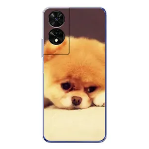 Чехол (ТПУ) Милые собачки для TCL 505 (Померанский шпиц)