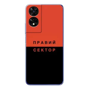 Чехлы УПА (Красно-Чёрный) на TCL 505 (Правый Серктор)