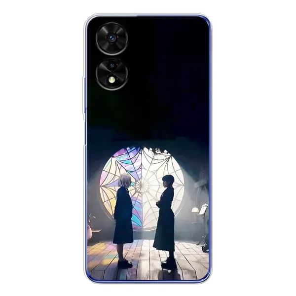 Чехол с рисунком «Уэнсдей и Энди» для TCL 505