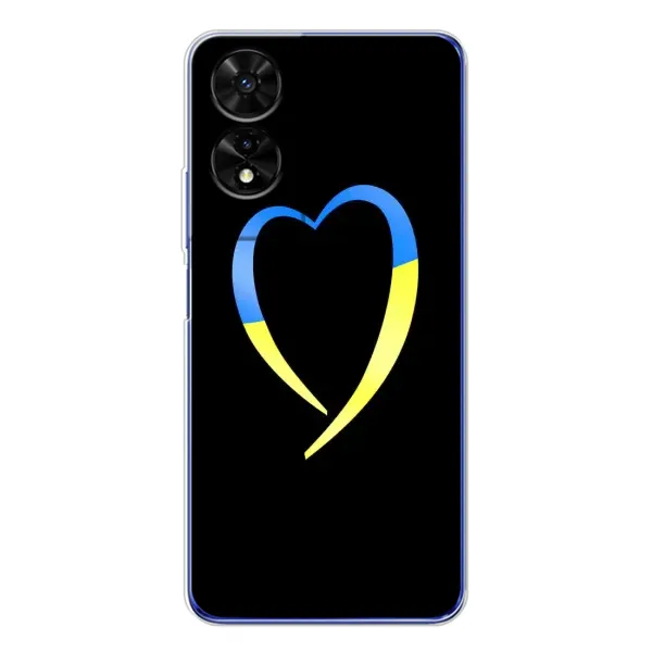 Чехол с рисунком «Украинское сердце» для TCL 505 Чехол с рисунком «Украинское сердце» для TCL 505