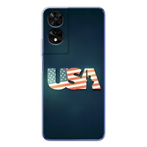 Чехол Флаг USA для TCL 505 (USA)