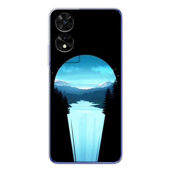 Чехол с рисунком «Синий Водопад» для TCL 505 Чехол с рисунком «Синий Водопад» для TCL 505