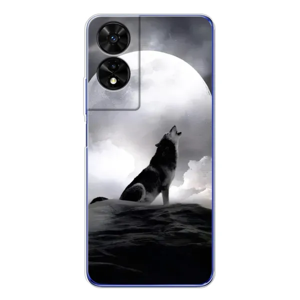 Чехол с рисунком «Волк и луна» для TCL 505 Чехол с рисунком «Волк и луна» для TCL 505