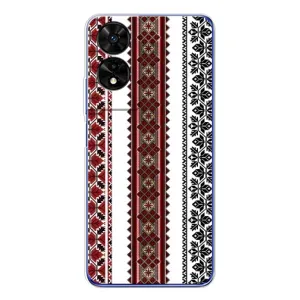 Силиконовый Чехол на TCL 505 с картинкой Вышиванки (Вышиваночки)