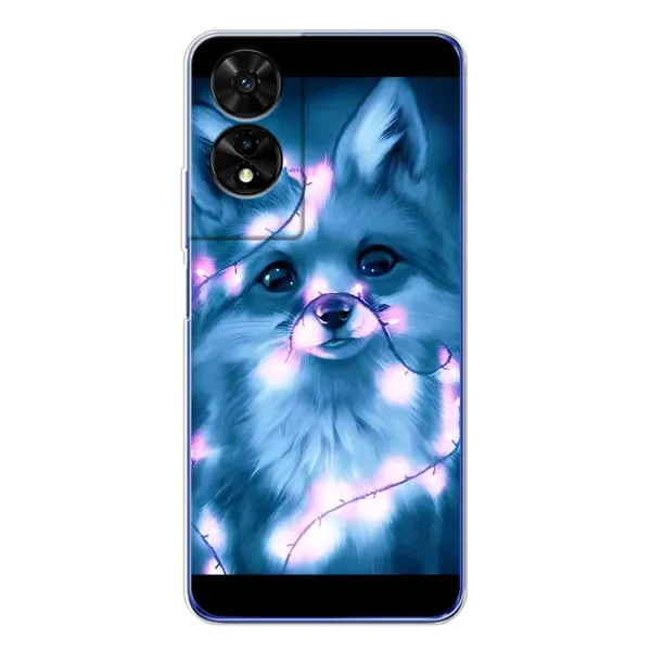 Чехол с рисунком «Яркая Лиса» для TCL 505