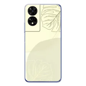Чохол квітковий дизайн для TCL 505 (Зелений фон)