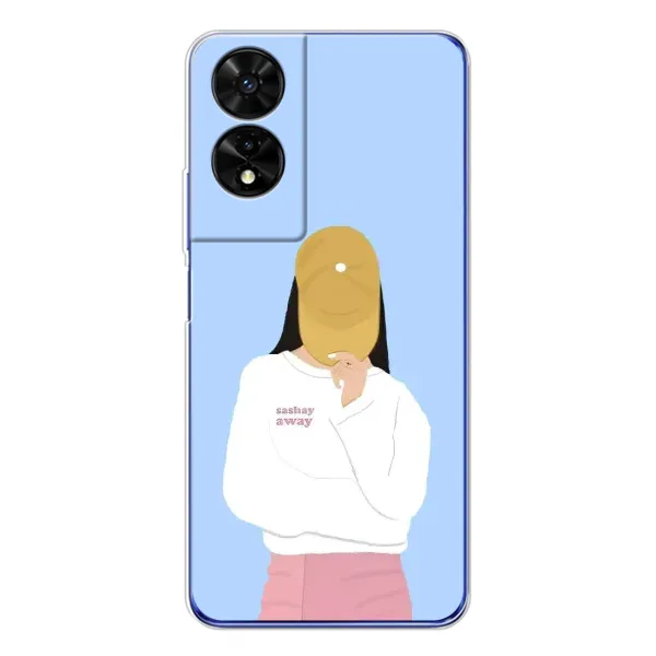 Чехол с рисунком «Желтая кепка» для TCL 505 Чехол с рисунком «Желтая кепка» для TCL 505