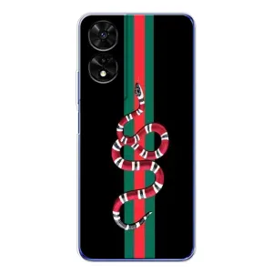Чехлы Бренд GUCCI для TCL 505 (Змей Гуччи)