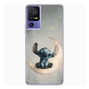 Чехол с рисунком Стич для TCL 605 (Милый Стич)