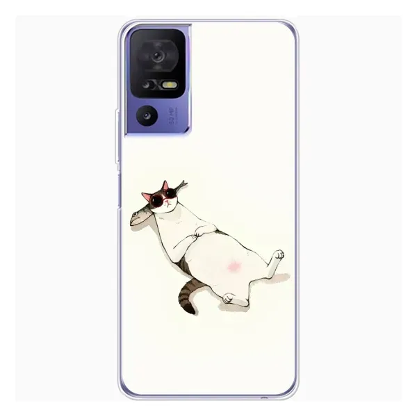Чехол с рисунком «Отдых» для TCL 605