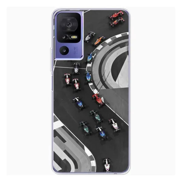 Чехол с рисунком «Гонки ф1» для TCL 605