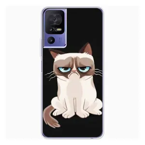 Чехол с рисунком «Взгляд кота» для TCL 605