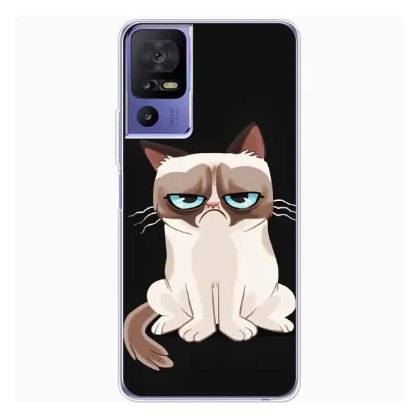 Чехол с рисунком «Взгляд кота» для TCL 605