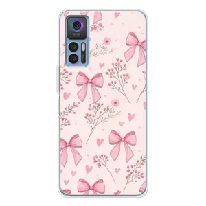 Чехол с рисунком «Банты с цветами» для TCL K23