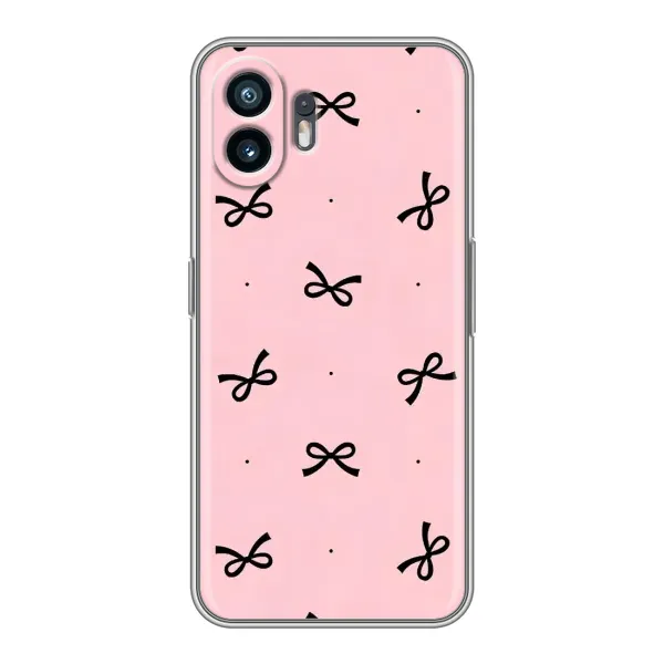 Чехол с рисунком «Черные бантики» для TCL K70