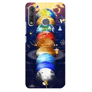 Чохол (ТПУ) з планетами на TECNO Camon 12 Air CC6 (Арт планети)