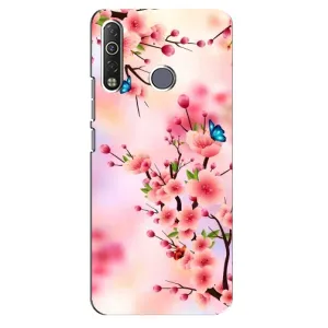 Чохол з картинкою Сакури на TECNO Camon 12 Air CC6 (Метелики на сакурі)