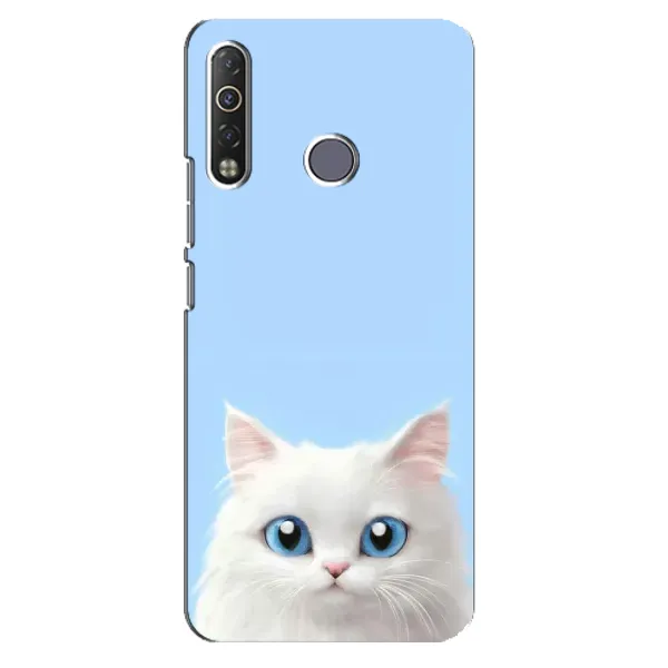 Чехол с рисунком «Белый кот» для TECNO Camon 12 Air CC6 Чехол с рисунком «Белый кот» для TECNO Camon 12 Air CC6