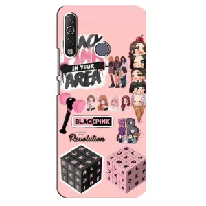 Чехлы с картинкой для TECNO Camon 12 Air CC6 (BLACK PINK коллаж)