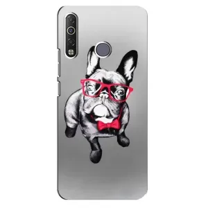 Чехол (ТПУ) Милые собачки для TECNO Camon 12 Air CC6 (Бульдог в очках)