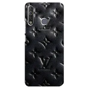 Текстурний Чохол Louis Vuitton для Техно Камон 12 Ейр (Чорний ЛВ)