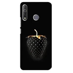 Чохол з зображенням смачної їжі для TECNO Camon 12 Air CC6 (Чорна полуниця)