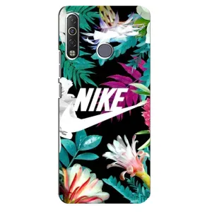 Силіконовый Чохол на TECNO Camon 12 Air CC6 з картинкою НАЙК (Квітковий Nike)