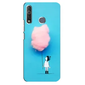 Девчачий Чехол для TECNO Camon 12 Air CC6 (Девочка с тучкой)