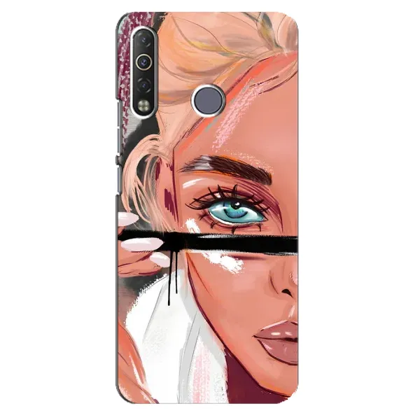 Чехол с рисунком «Девушка и ресницы» для TECNO Camon 12 Air CC6