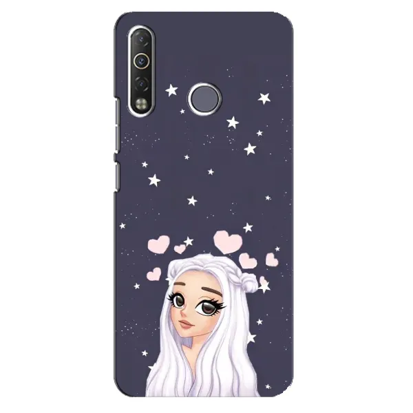 Чехол с рисунком «Девушка и сердечки» для TECNO Camon 12 Air CC6 Чехол с рисунком «Девушка и сердечки» для TECNO Camon 12 Air CC6