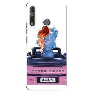 Силіконовый Чохол на TECNO Camon 12 Air CC6 з картинкой Модных девушек (Дівчина на машині)