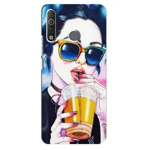 Чохол з картинкою Модні Дівчата TECNO Camon 12 Air CC6 (Дівчина з коктейлем)