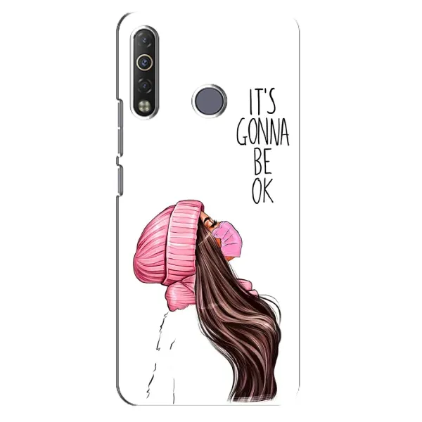 Чехол с рисунком «Девушка в маске» для TECNO Camon 12 Air CC6 Чехол с рисунком «Девушка в маске» для TECNO Camon 12 Air CC6